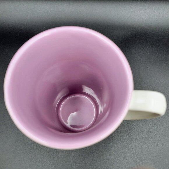 Tinkerbell Disney Store Fairies Coffee Mug Cup Ceramic 16oz White Purple Tea - Picture 8 of 11